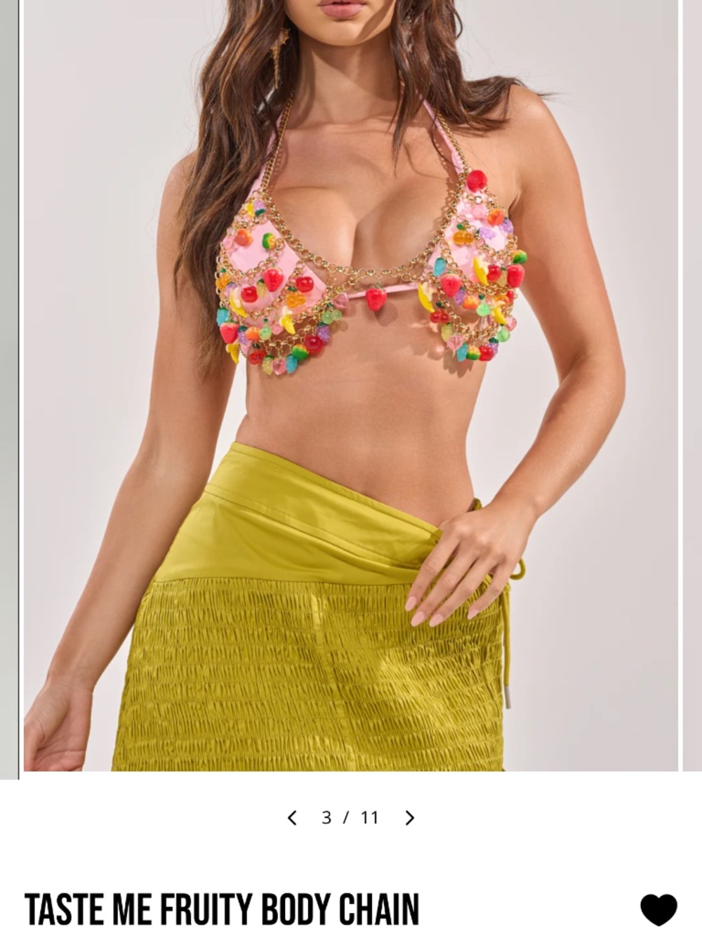 AKIRA TASTE ME FRUITY BODY CHAIN Size O/SO/S